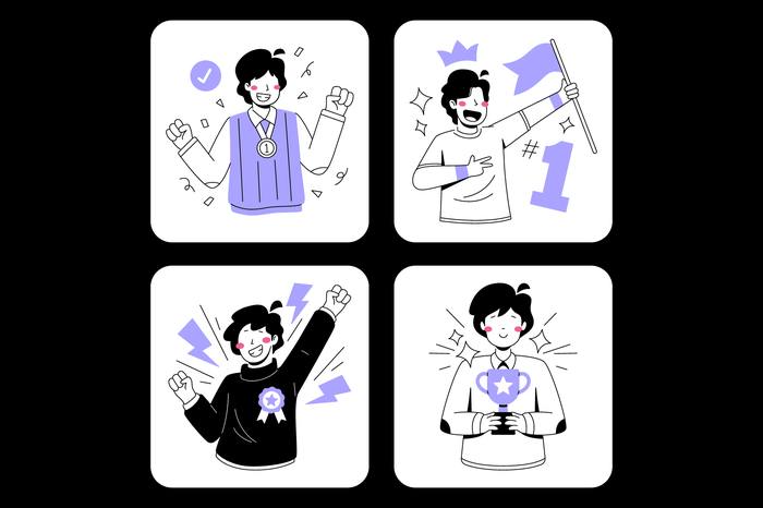 Success Illustration Set