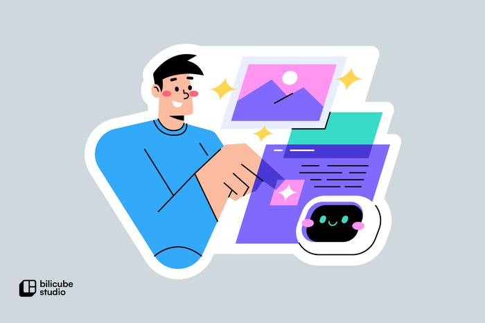 AI Content Generation Illustration
